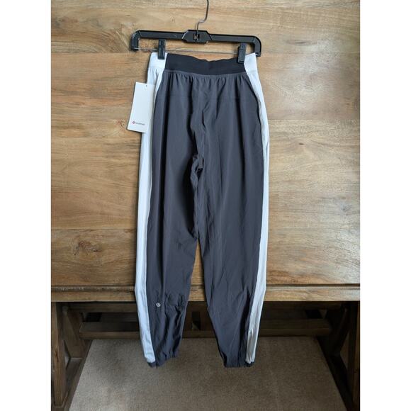 Lululemon Jogger Pants Womens 2 Gray White Adapted State High Rise Glow Pull-On - Picture 2 of 4